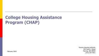 College Housing Assistance Program (CHAP)