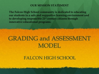 GRADING and ASSESSMENT MODEL