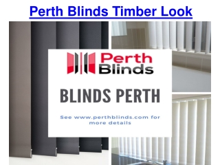 Perth Blinds Timber Look