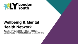 Wellbeing &amp; Mental Health Network