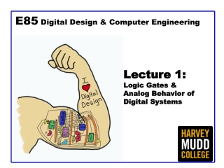 Lecture 1: L ogic Gates &amp; Analog Behavior of Digital Systems