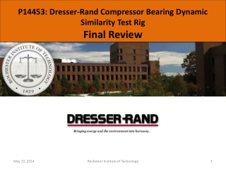 P14453: Dresser-Rand Compressor Bearing Dynamic Similarity Test Rig Final Review