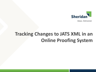 Tracking Changes to JATS XML in an Online Proofing System