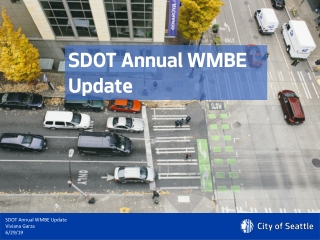 SDOT Annual WMBE Update