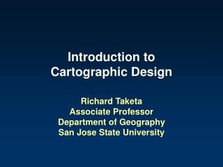 Introduction to Cartographic Design