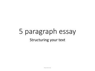 5 paragraph essay