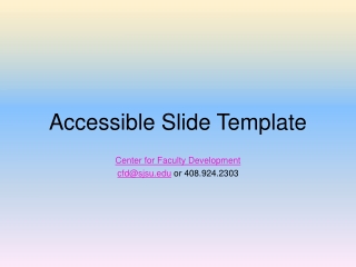 Accessible Slide Template