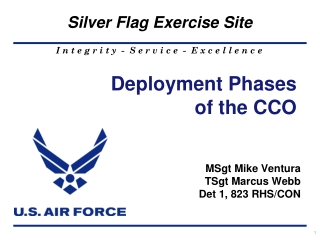 Deployment Phases of the CCO