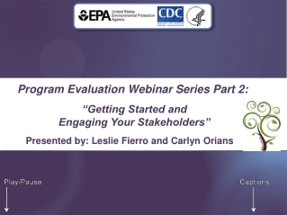 Program Evaluation Webinar Series Part 2: