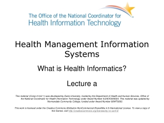 Health Management Information Systems