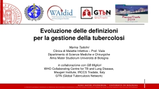 Evoluzione delle definizioni per la gestione della tubercolosi Marina Tadolini