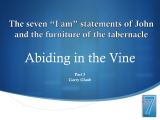 Abiding in the Vine