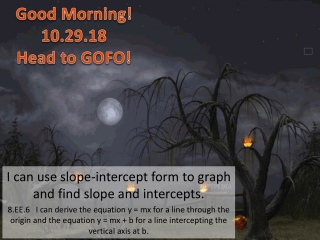Good Morning! 10.29.18 Head to GOFO!