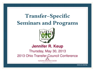 Transfer-Specific Seminars and Programs