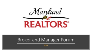Broker and Manager Forum