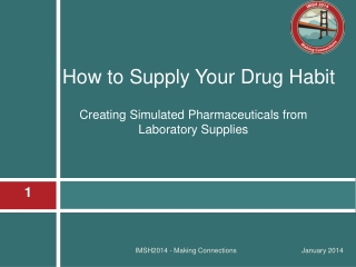 Creating Simulated Pharmaceuticals from Laboratory Supplies