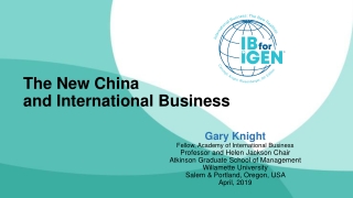 The New China and International Business