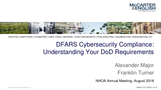 DFARS Cybersecurity Compliance: Understanding Your DoD Requirements