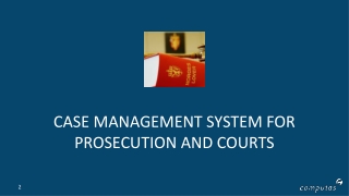 Case management system for prosecution and courts