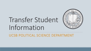 Transfer Student Information