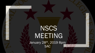 NSCS MEETING