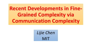 Recent Developments in Fine-Grained Complexity via Communication Complexity