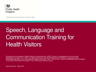 Speech, Language and Communication Training for Health Visitors