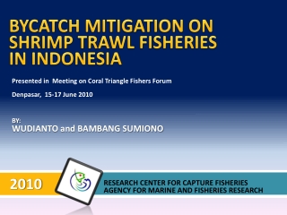 BYCATCH MITIGATION ON SHRIMP TRAWL FISHERIES IN INDONESIA