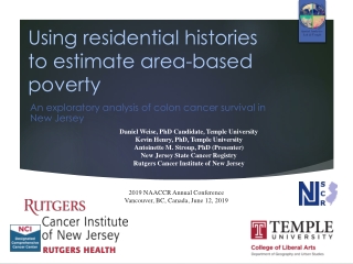 Using residential histories to estimate area-based poverty