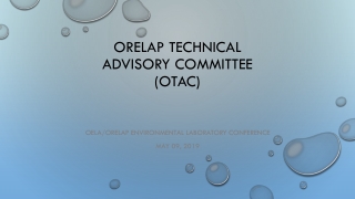 ORELAP Technical Advisory Committee (OTAC)