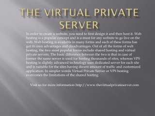 The virtual private server