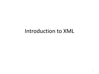 Introduction to XML