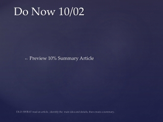 Do Now 10/02