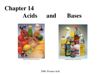 Chapter 14 Acids and Bases