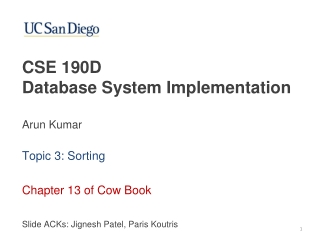 CSE 190D Database System Implementation