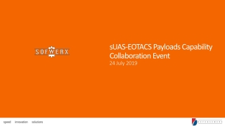 sUAS -EOTACS Payloads Capability Collaboration Event