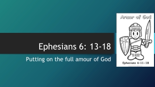 Ephesians 6: 13-18