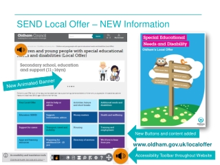 SEND Local Offer – NEW Information