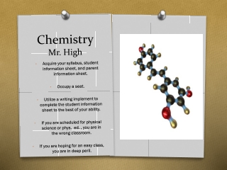 Chemistry Mr. High