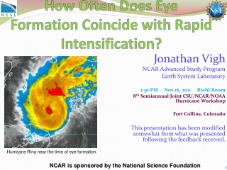 How Often Does Eye Formation Coincide with Rapid Intensification?