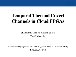 Temporal Thermal Covert Channels in Cloud FPGAs