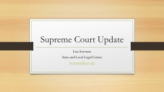 Supreme Court Update