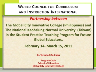 World Council for Curriculum and Instruction International