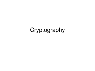 Cryptography