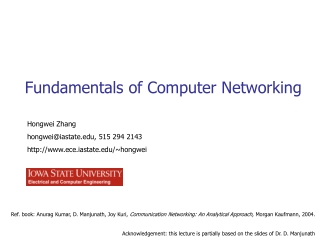 Fundamentals of Computer Networking