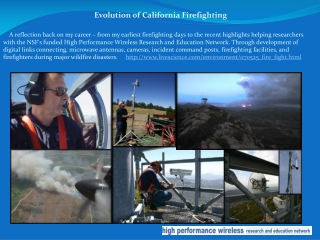 Evolution of California Firefighting