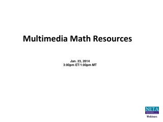 Multimedia Math Resources