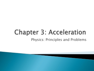 Chapter 3: Acceleration