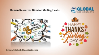 Human Resources Director Mailing Leads