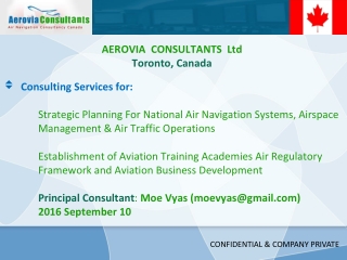 AEROVIA CONSULTANTS Ltd Toronto, Canada